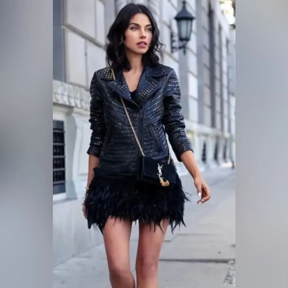 New Nanette Lepore-Knit Feather Dress XS